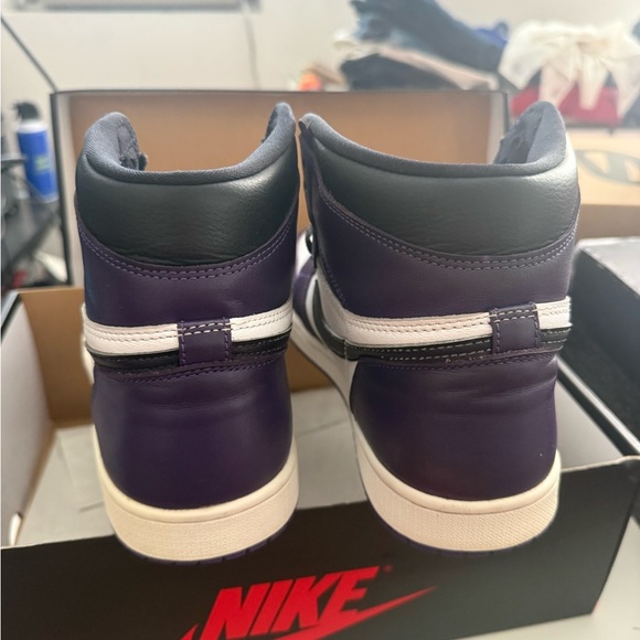 Nike Jordan 1 Mid Trainers Size 10.5 - Picture 3 of 7